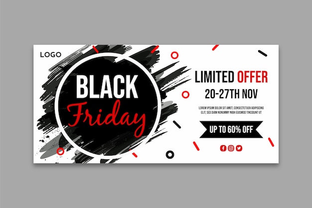 Vector black friday banner