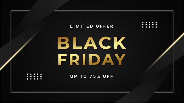 Vector black friday banner