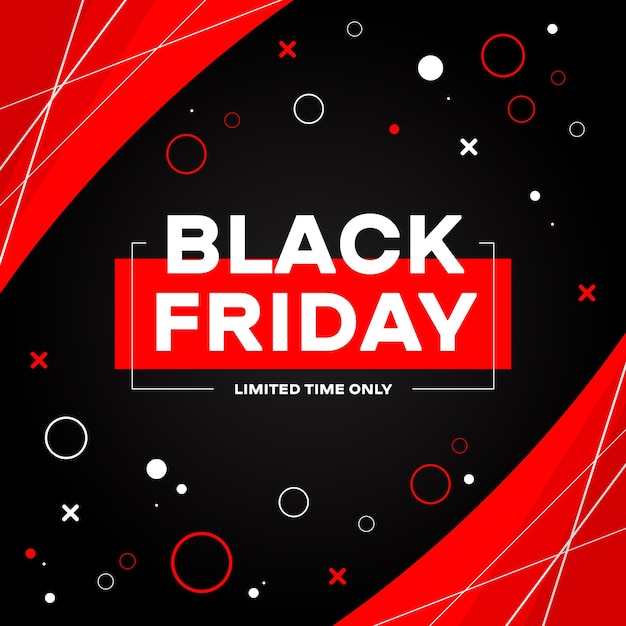 Vector black friday-banner