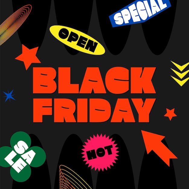 Vector black friday banner