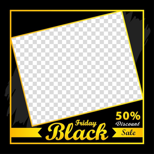 Black Friday-bannerontwerp en prijsframe-ontwerp