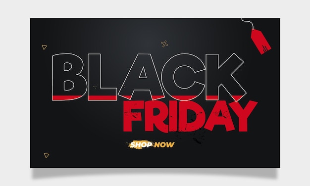 Modello di copertina di facebook per la grande vendita del black friday