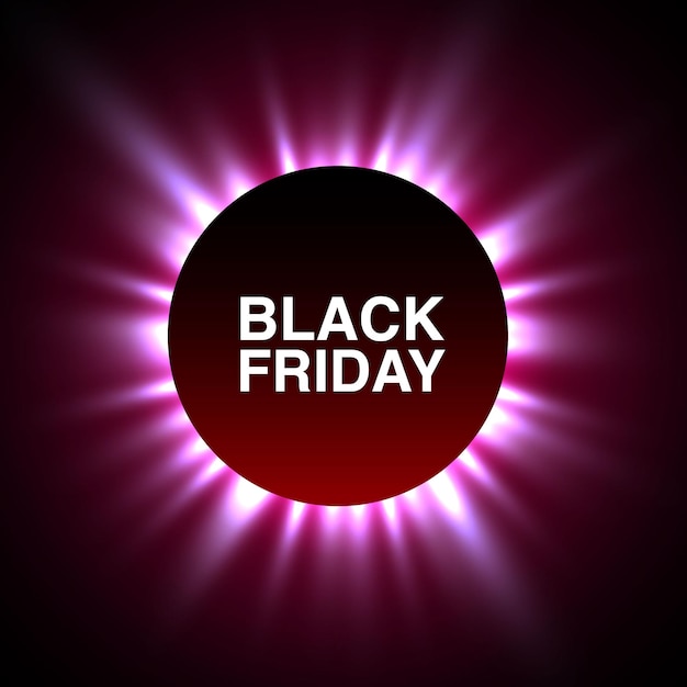 Black Friday big sale, seasonal banner sales. Vector illustration