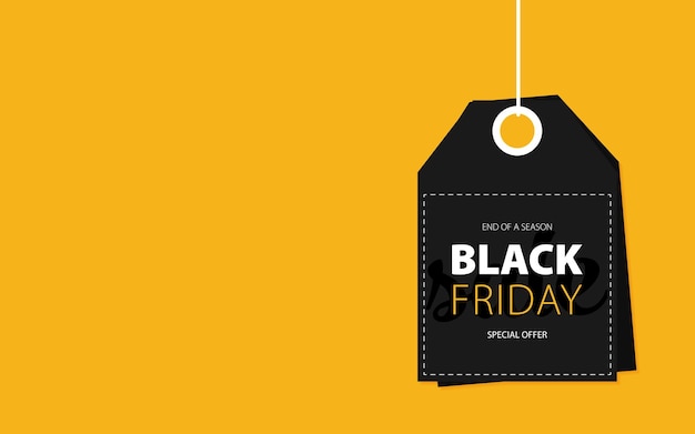 Black Friday Big sale special offer end of season special offer Vector illustration