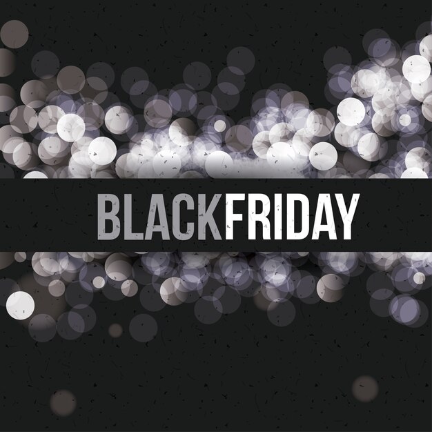 Black friday and blurred lights icon