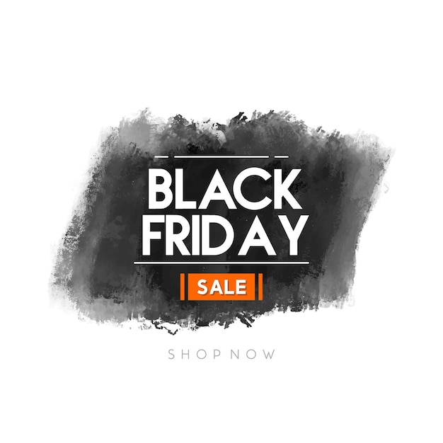 Black friday brush abstract banner background