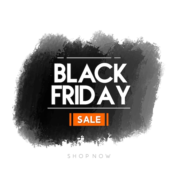 Black friday brush abstract banner background