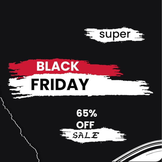 Black friday brush banner background 1