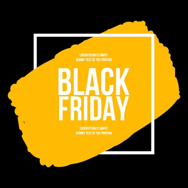 Black friday brush stroke background