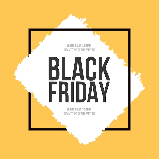 Black friday brush stroke background