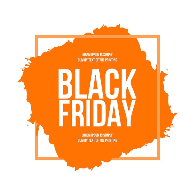 Vector black friday brush stroke background