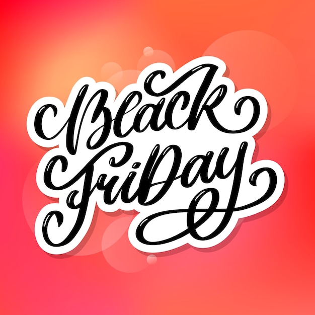 Black Friday Calligraphic Designs Retro Style Elements Vintage Ornaments Sale, Clearance lettering