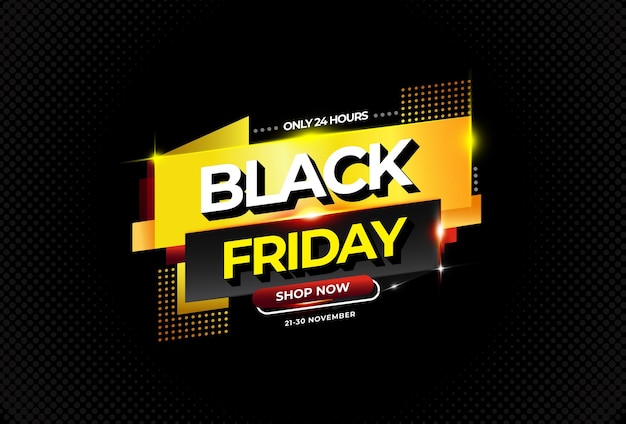 Concetto di black friday con sfondo di design piatto