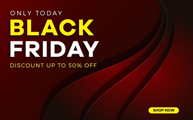 Black friday  concept with gradient background