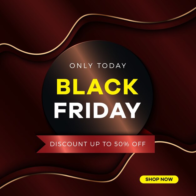 Black friday  concept with gradient overlap background