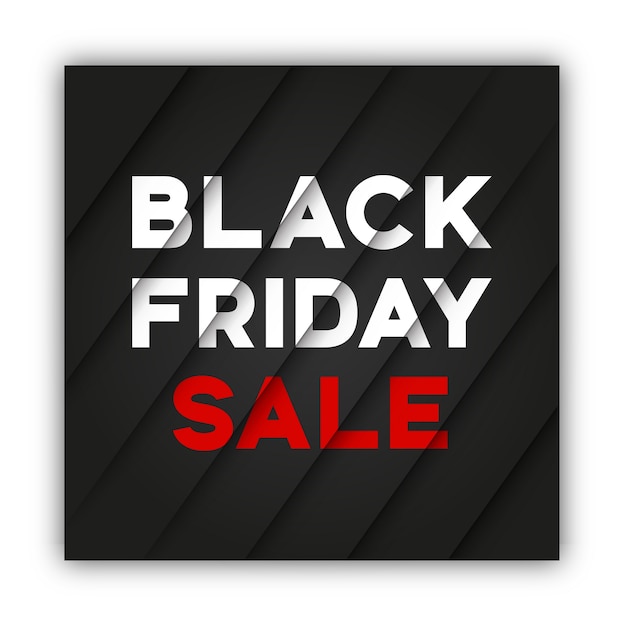 Black friday concept with realistic background