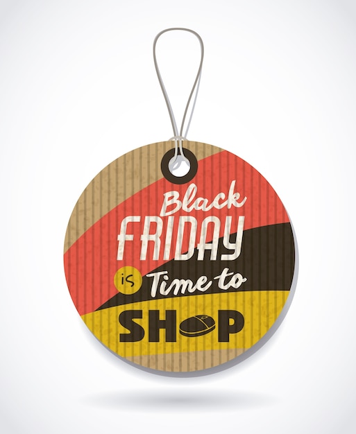 Vector black friday concept with sale icons design