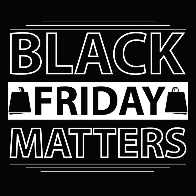 Black Friday-dag T-shirtontwerp