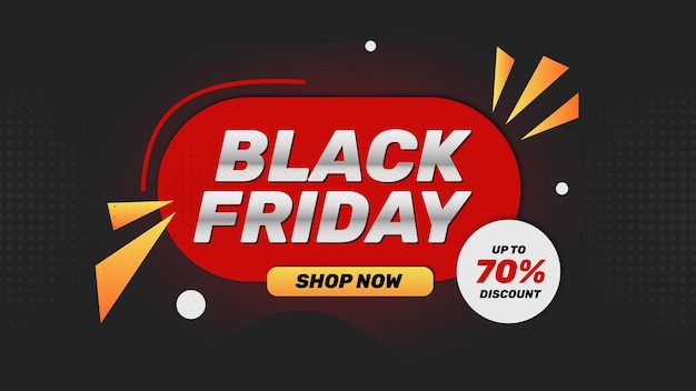 Vector black friday design for advertising banners leaflets and flyers with discount 70