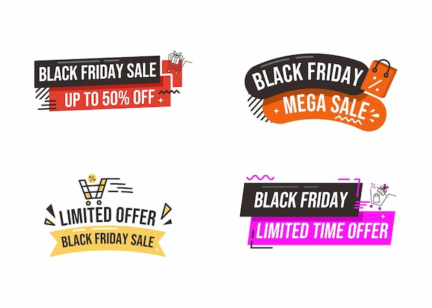 Black friday design element collection