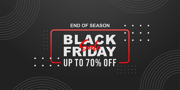 Black friday design with gradient background