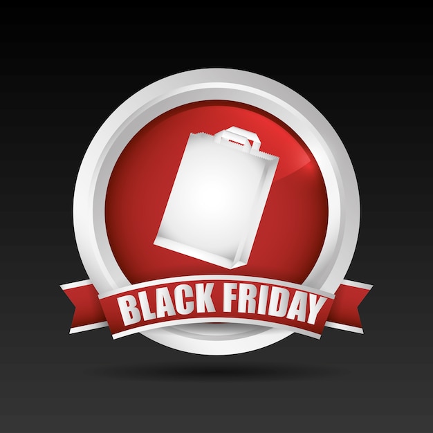 Vettore black friday design.