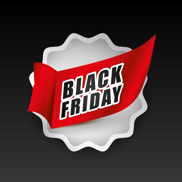 Vettore black friday design.