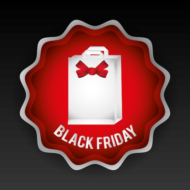 Vettore black friday design.