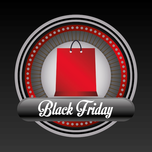 Vettore black friday design.