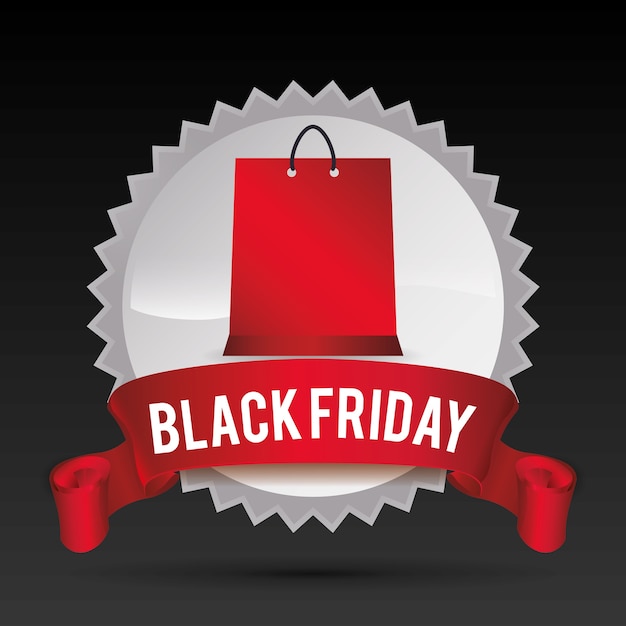 Vettore black friday design.