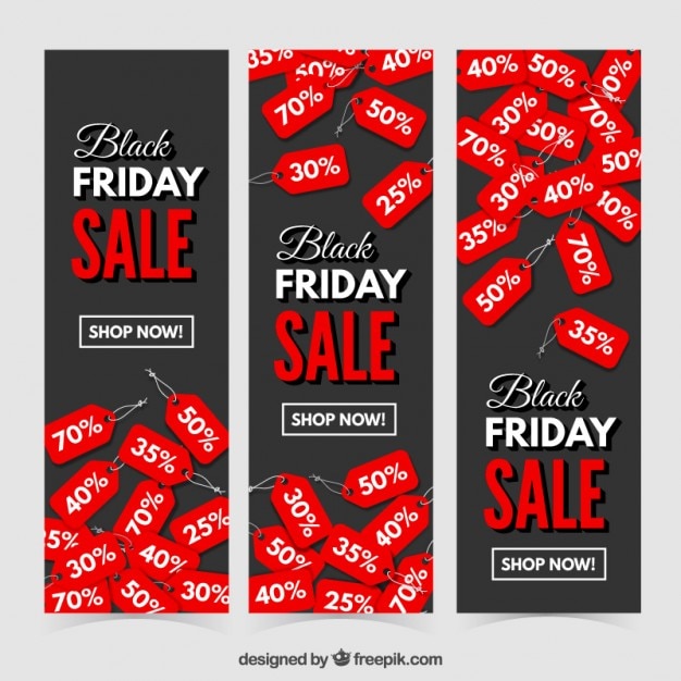 Black friday discount banners