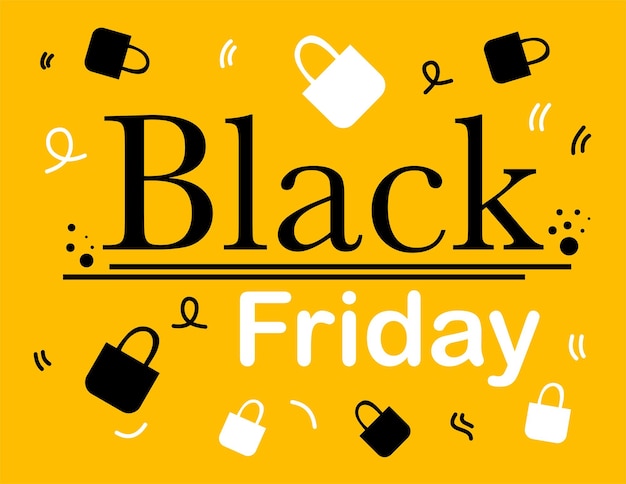 black friday discount flash sale illustration vector for black friday shopping event