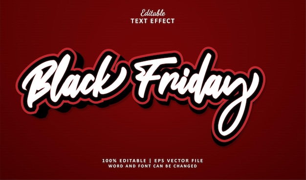 Black Friday Editable Text Effect Style Vintage