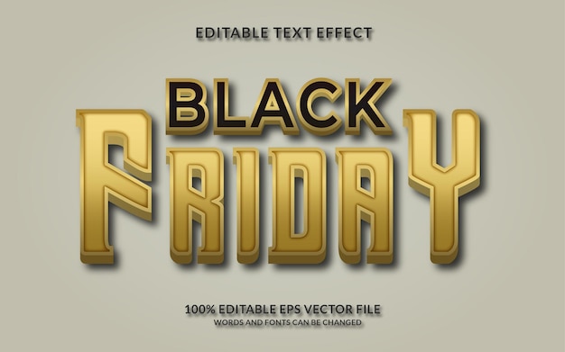 เอฟเฟกต์ข้อความแก้ไขได้ Black Friday