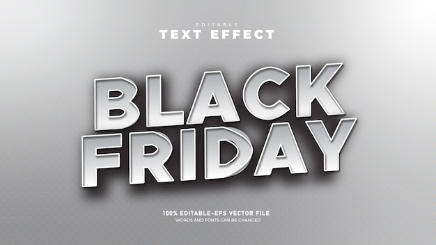 Vector black friday editable text effect