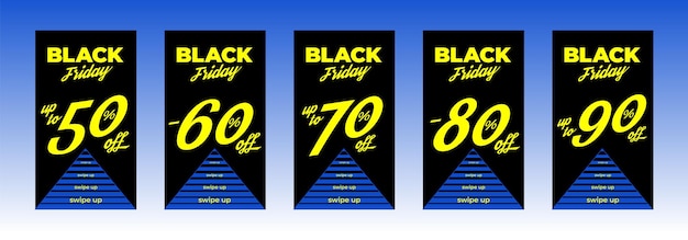 Vector black friday een sjabloon voor reclame voor de flyer