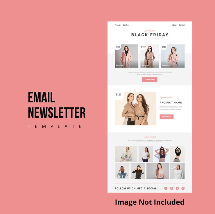 Black Friday Email Newsletter for Fashion