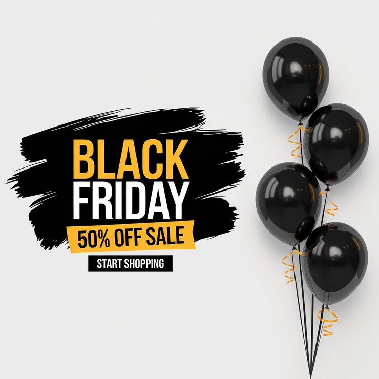 Vector black friday evenement grafieken