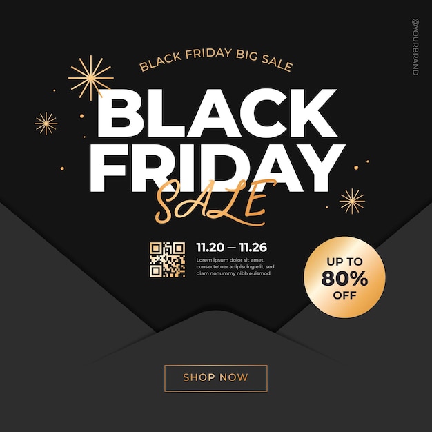 Modello di evento del black friday