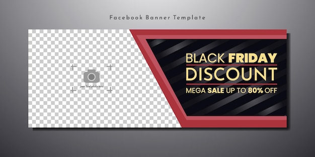 Баннер обложки Facebook Черная пятница