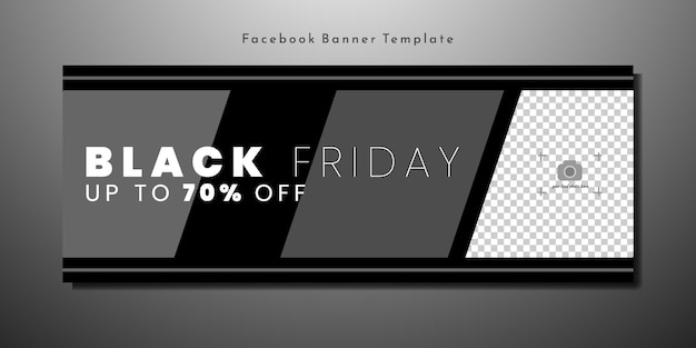 Black friday facebook cover banner