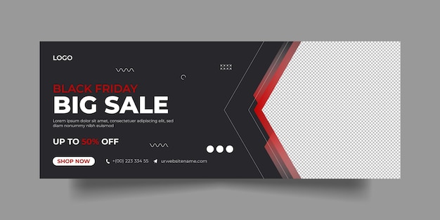 Black Friday facebook cover page