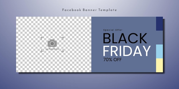 Vector black friday facebook-omslagbanner