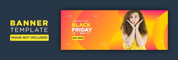 Vector black friday facebook or social media banner design