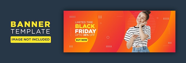 Black friday facebook or social media banner design