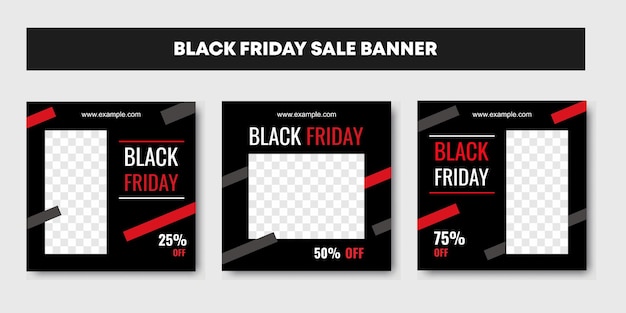 Black Friday Fashion Sale social media post trendy design