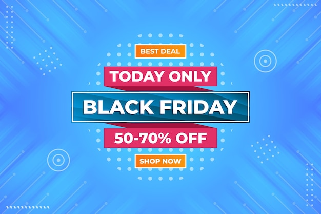 Vector black friday final sale template design in flat design