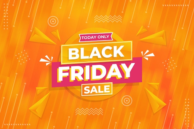 Black friday final sale template design in flat design