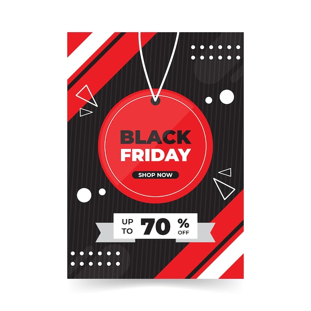 Black friday flyer template