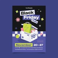 Black friday flyer template